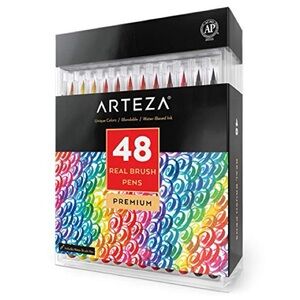 NEW Sealed Arteza Real Brush Pens Set of 48 Watercolor